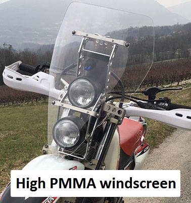 high pmma windscreen