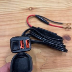 Prise double USB QC3 - fixation guidon 22mm